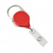 Red Carabiner Badge Reel with Strap and Clip