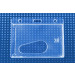 Economy Crystal Clear Horizontal Side-Load Card Dispenser, 3.38" x 2.13"